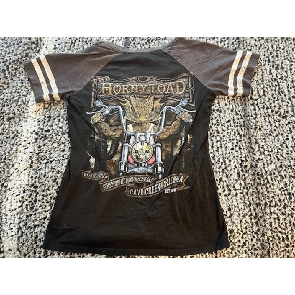 Women's Horny Toad Baseball V Neck‎ T Shirt Size M - Picture 4 of 4